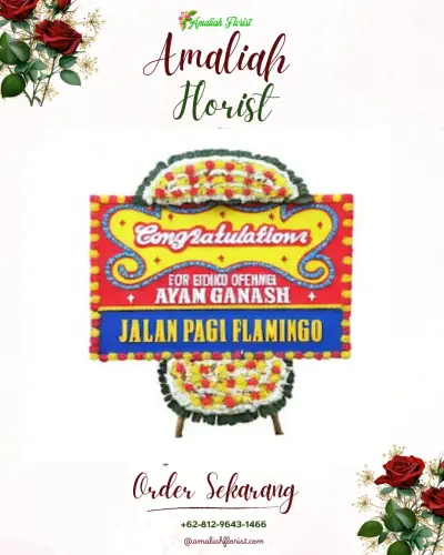 Bunga Papan Congratulation di Pekan Labuhan